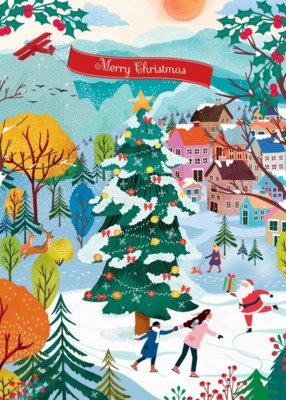 Pieces & Peace Skating into Christmas Joy - obrázek puzzlí