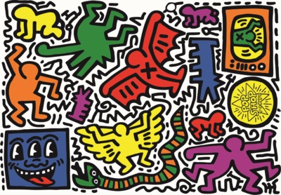 Clementoni Novo Art Series: Keith Haring - obrázek puzzlí