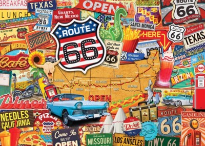 Masterpieces Greetings From Route 66 - パズル画像