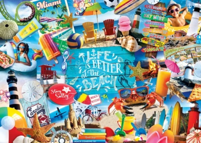 Masterpieces Greetings From the Beach - puzzle image