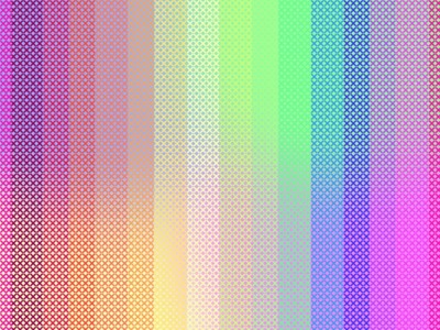Olé Puzzles Cross Stitch Rainbow - obrázek puzzlí