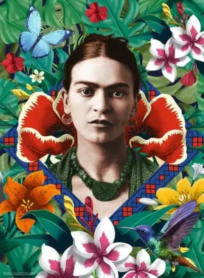 Ravensburger Frida Kahlo, Blooming Fantasy - puzzle image