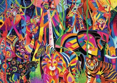 Ravensburger Jeweled Jungle - obrázek puzzlí