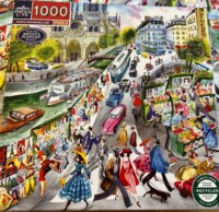 EeBoo Paris bookseller - puzzle image
