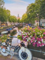 Ravensburger Bicycle and Flowers in Amsterdam - obrázek puzzlí