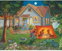 Bits and Pieces Backyard Camping - puzzle image