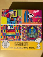 RoseArt Peanuts Snack Size: Woodstock Flowers - puzzle image