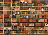 Cobble Hill The Cat Library - puzzle image