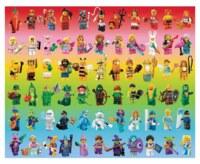 Lego Minifigure Rainbow - puzzle image