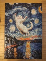 Ydomi enterprise Mini puzzle: kočka s hvezdami - puzzle image