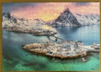 Rebo Games Hamnoy at sunset-Norway - obrázek puzzlí