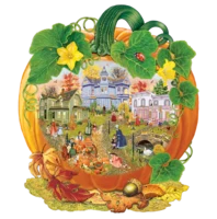 KI Puzzlers (Karmin International) Victorian pumpkin - puzzle image