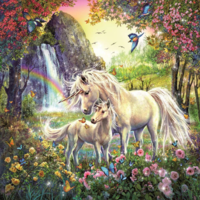 Ravensburger Beautiful Unicorns 1/3 - puzzle image