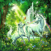Ravensburger Beautiful Unicorns 3/3 - puzzle image