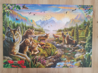 Jumbo Summer Wolf Family - puzzle image