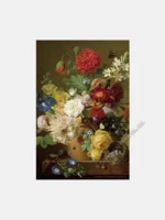 Renoir Puzzle Flower Still Life on a marble ledge - puzzle image
