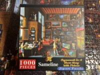 Sameline Cognoscenti In A Room Hung With Pictures - obrázek puzzlí
