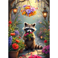 Alipson Le Jardin Secret du Raton Laveur - puzzle image
