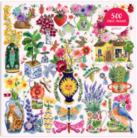 Galison Buzzy Bouqiets - puzzle image
