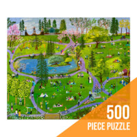 Portland Puzzle Company Springtime in Laurelhurst Park - obrázek puzzlí