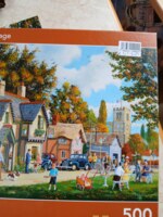Corner Piece Sunday Village - puzzle image