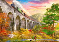 Gibsons Crossing Glenfinnan Viaduct - puzzle image