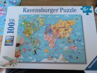 Ravensburger Map of the World 100xl - obrázek puzzlí