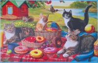 MUlic Funny Puzzles - Cats & Donuts - puzzle image