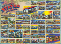 Cobble Hill Vintage American Postcards - puzzle image