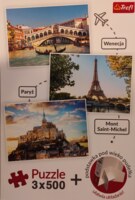 Trefl Puzzle 3x500: Paris - imagen del puzzle
