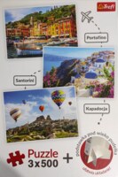 Trefl Puzzle 3x500: Portofino - imagen del puzzle
