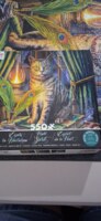 Ceaco Night Spirit: Cat on book - puzzle image