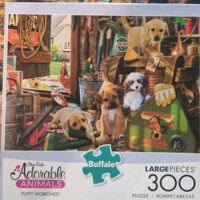 Buffalo Games Adorable Animals: Puppy Workshed - puzzle image