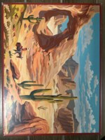 Four Point Puzzles Paint by Numbers Desert - puzzle image