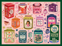 Cobble Hill Tea Tin Treasures - obrázek puzzlí