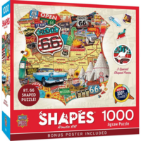 Masterpieces Shapes - Route 66 - obrázek puzzlí