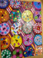 Colorluxe Rainbow decorated doughnuts - パズル画像
