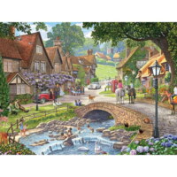 Bits and Pieces Summer Village Stream - パズル画像