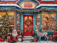 Vermont Christmas Company Christmas Toy Shop - obrázek puzzlí