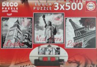 Educa Puzzle 3x500 Big Cities: London - パズル画像