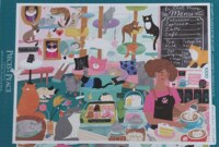 Pieces & Peace My Happy Place is in the Cat Café - puzzle image