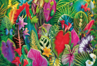 Trefl Blooming Paradise: Tropical Greenery - imagen del puzzle
