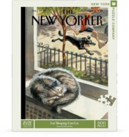 New York Puzzle Company Let sleep cats lie - puzzle image