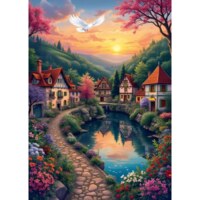 Alipson The Village at the shore - image du puzzle