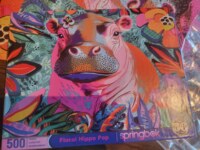 Springbok Floral Hippo Pop - puzzle image