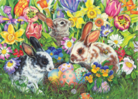 Cobble Hill Easter Bunnies - Puzzlebild