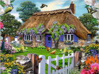 Ravensburger Cottage in England - パズル画像