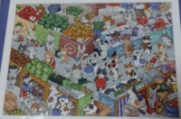 Yuzawaya Happy Meow Life Happy Meow Market - image du puzzle