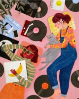 Les Éditions Heol Vinyl Girls - Puzzlebild