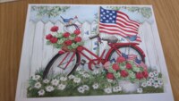 Buffalo Games Red, White and Bike - Puzzlebild